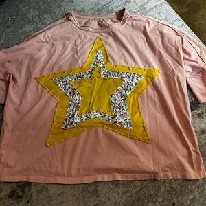 Boutique flowy star long sleeve shirt. Size large